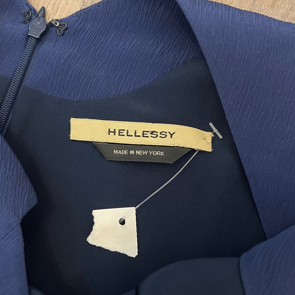 Hellessy Designer Silk Statement Sleeve Dress - image 5